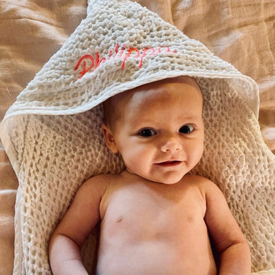 Hooded Waffle Baby Towel